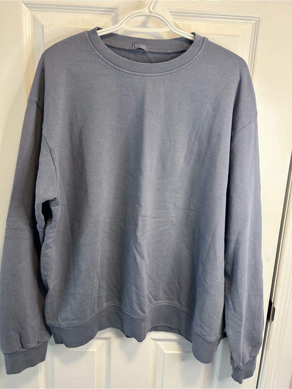 Brandy Melville John Gault Oversized Crewneck Sweatshirt - Dusty Blue